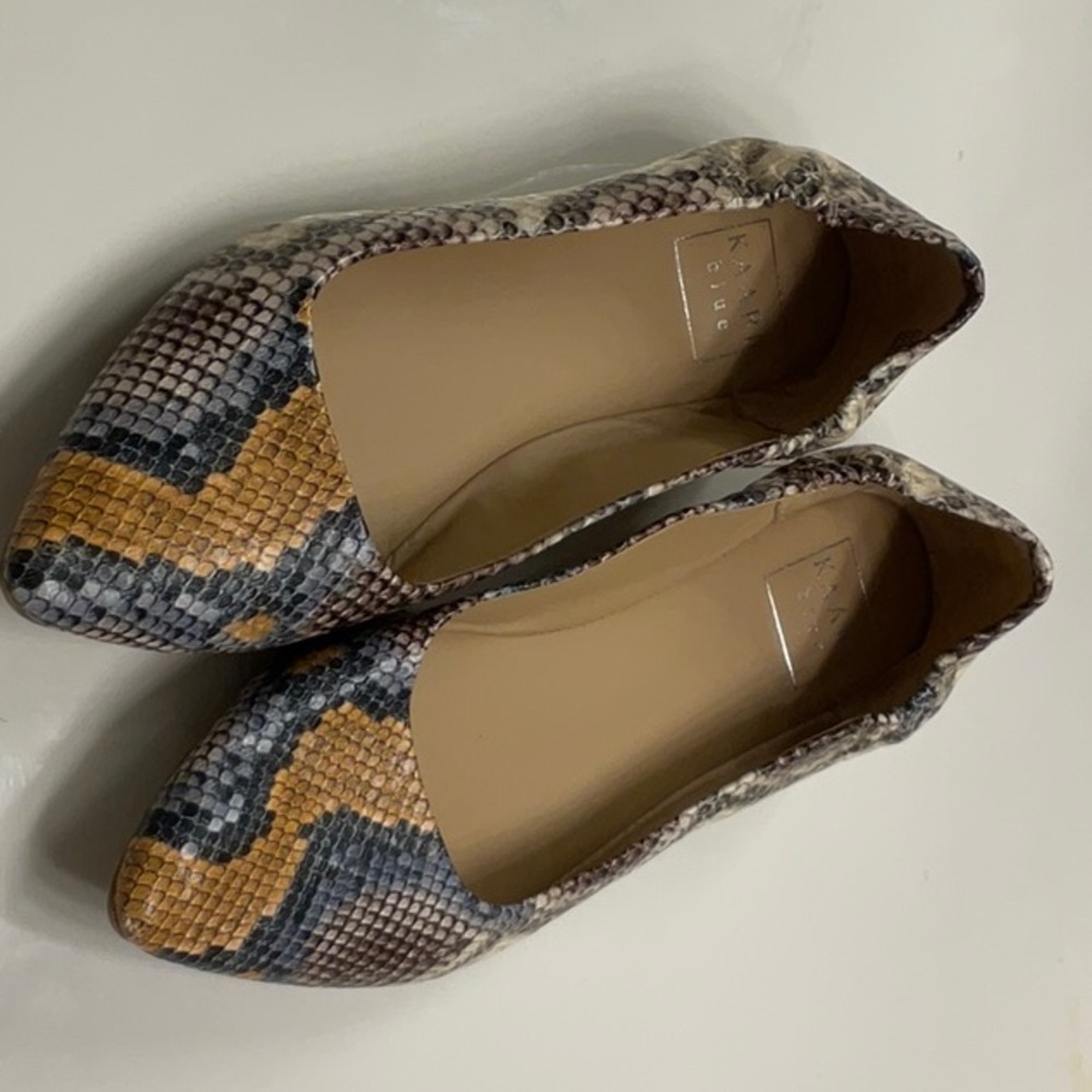 Snake Pattern Flats